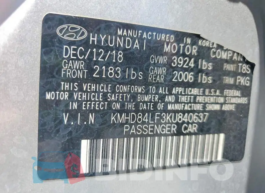 KMHD84LF3KU840637 Photo# 12