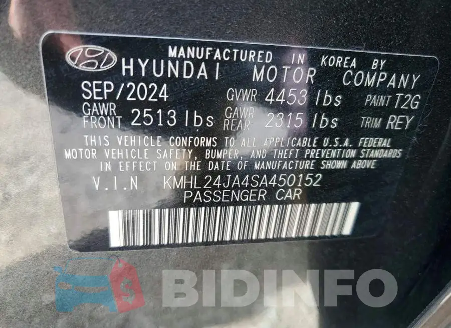 KMHL24JA4SA450152 Photo# 12