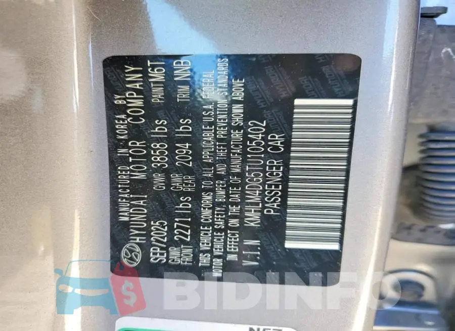 KMHLM4DG5TU105402 Photo# 12