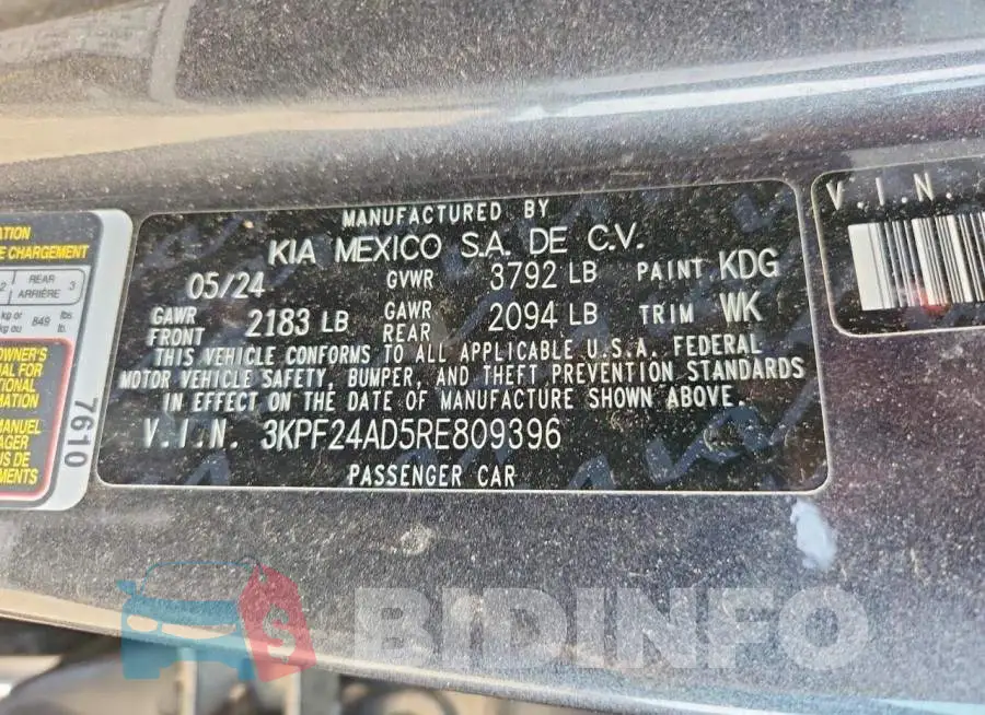 3KPF24AD5RE809396 Photo# 12