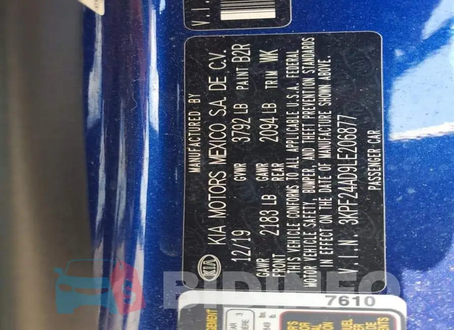 3KPF24AD9LE206877 Photo# 12
