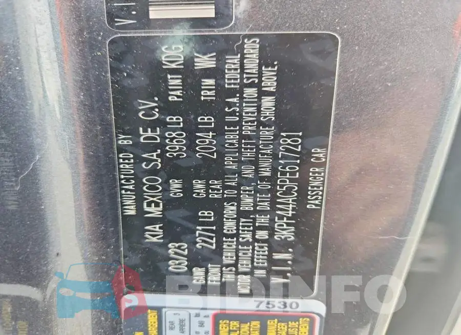 3KPF44AC5PE617281 Photo# 12