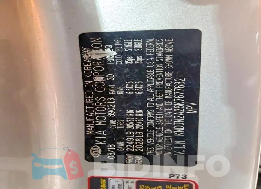 KNDJN2A26K7677632 Photo# 14