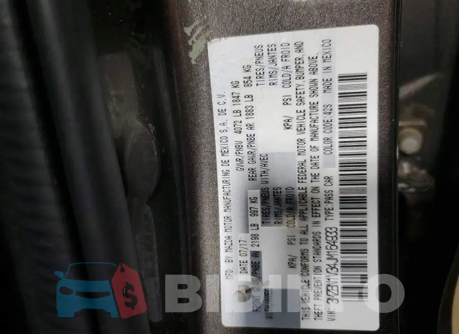 3MZBN1V34JM164933 Photo# 12