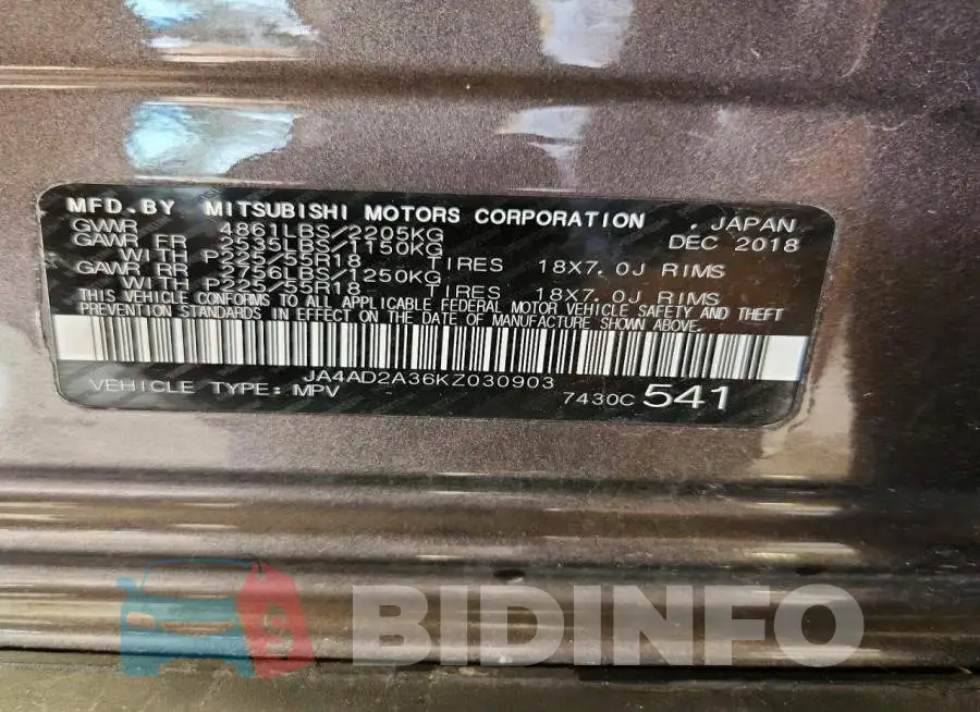 JA4AD2A36KZ030903 Photo# 13