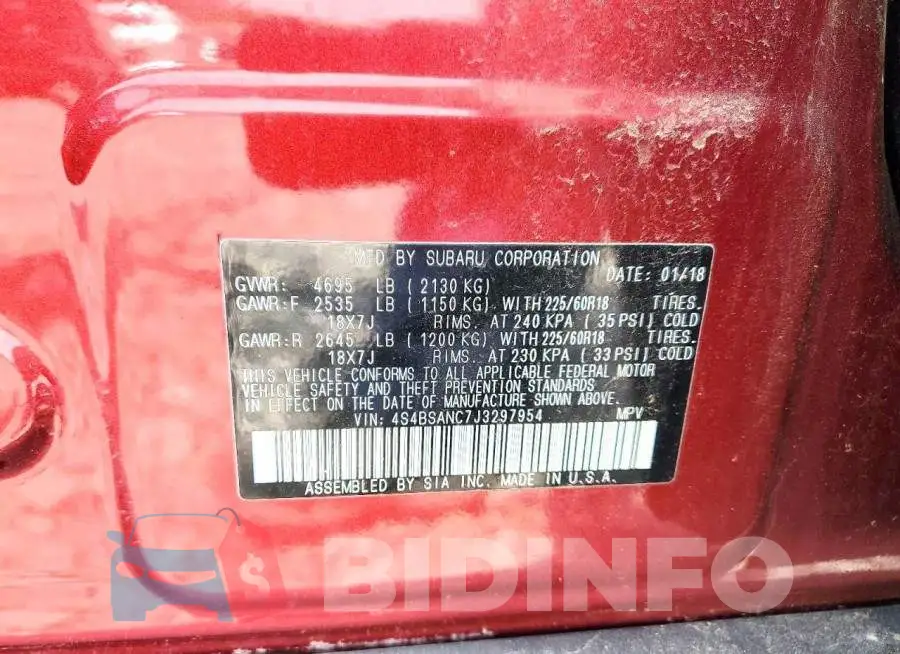 4S4BSANC7J3297954 Photo# 12