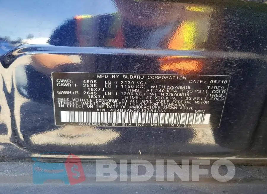 4S4BSANC9J3384366 Photo# 14