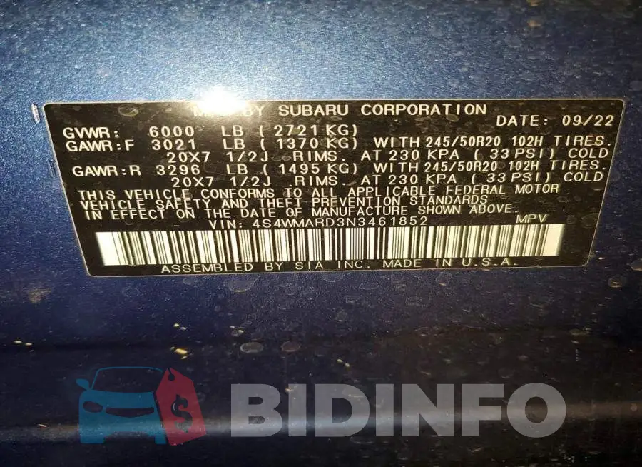 4S4WMARD3N3461852 Photo# 14