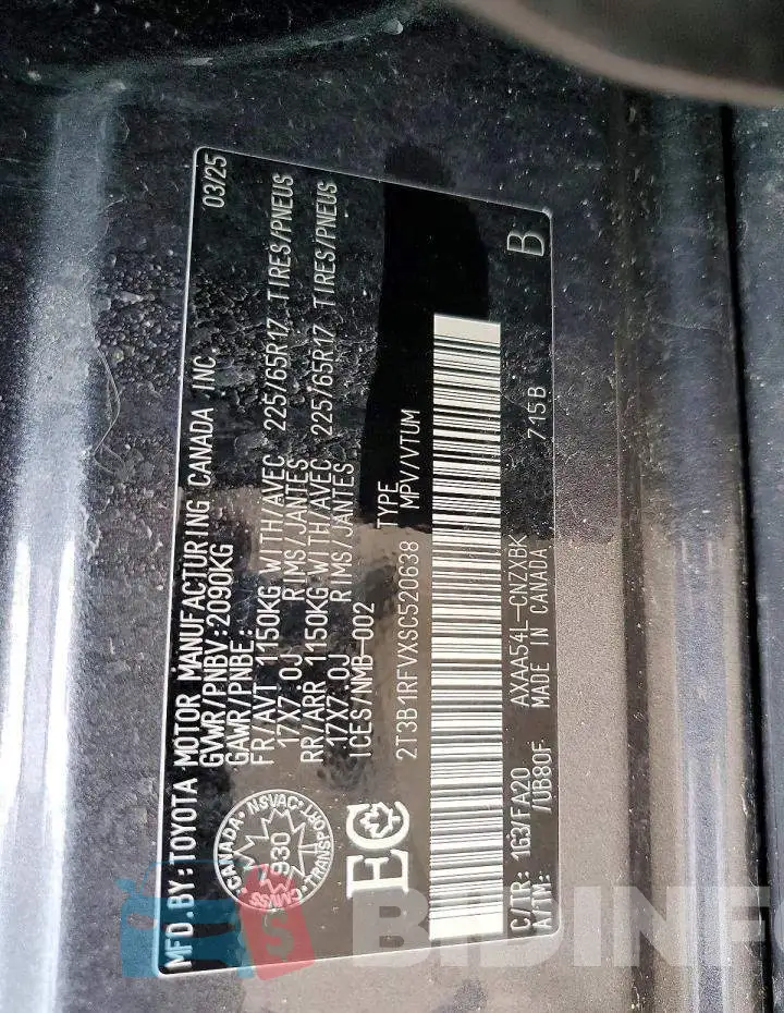 2T3B1RFVXSC520638 Photo# 13