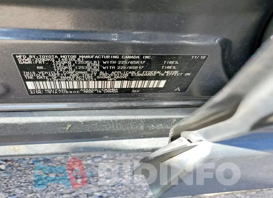 2T3W1RFVXLC041221 Photo# 12