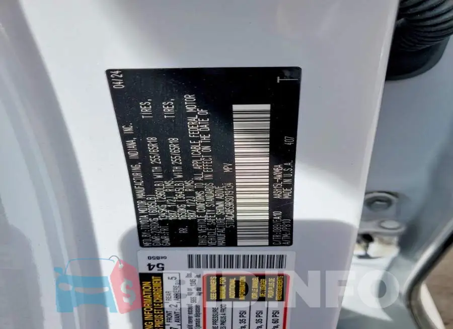 5TDACAB59RS019134 Photo# 13