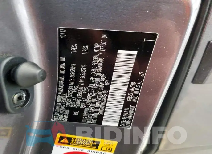 5TDDZRFH3JS485449 Photo# 13
