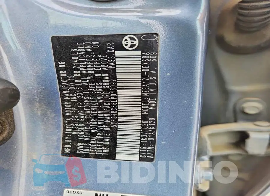 5YFS4RCE6LP016092 Photo# 12