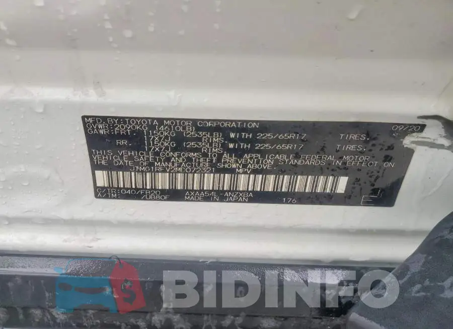 JTMG1RFV2MD072321 Photo# 13