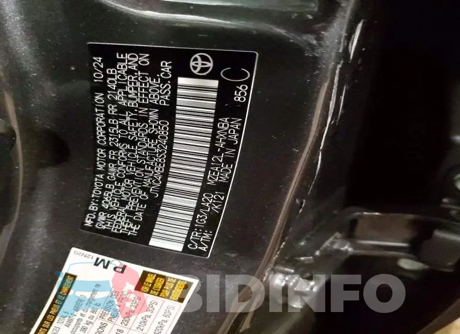 JTNC4MBE8S3240850 Photo# 13