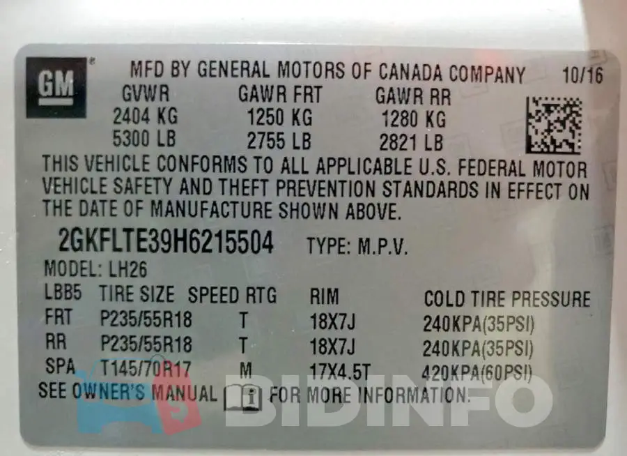 2GKFLTE39H6215504 Photo# 14