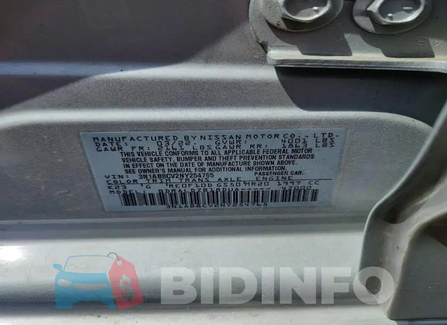 3N1AB8CV2NY254765 Photo# 12