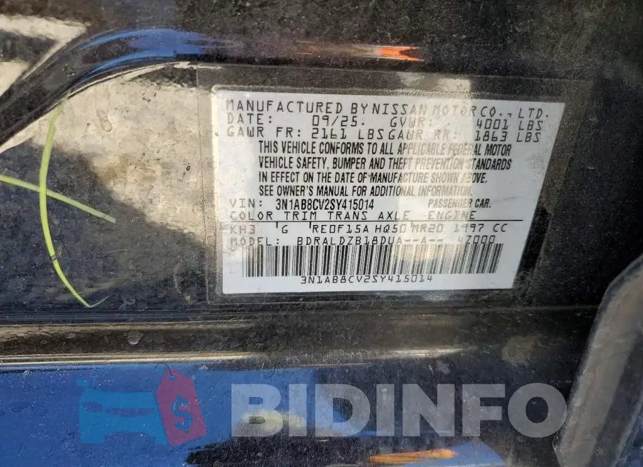 3N1AB8CV2SY415014 Photo# 12