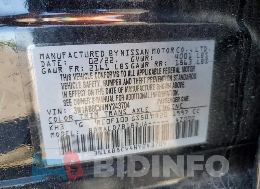 3N1AB8CV4NY243704 Photo# 12