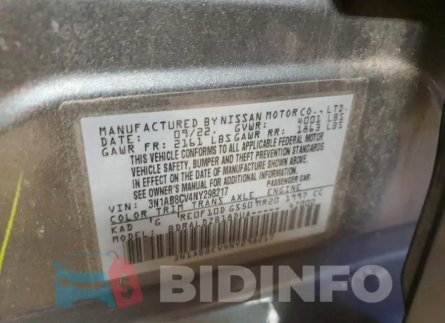 3N1AB8CV4NY298217 Photo# 12