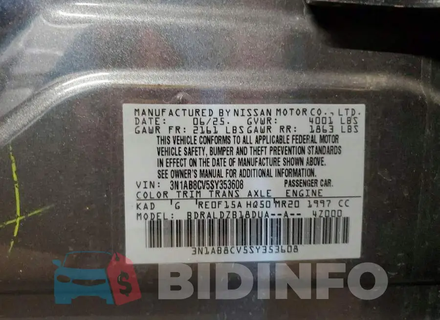 3N1AB8CV5SY353608 Photo# 12