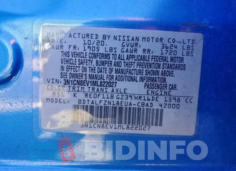 3N1CN8EV1ML822027 Photo# 12
