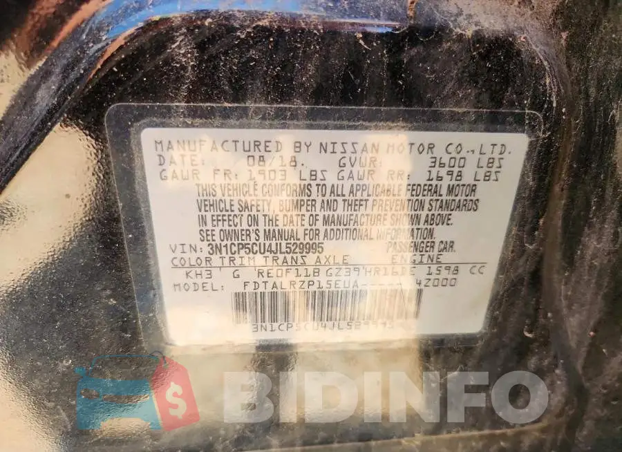 3N1CP5CU4JL529995 Photo# 14