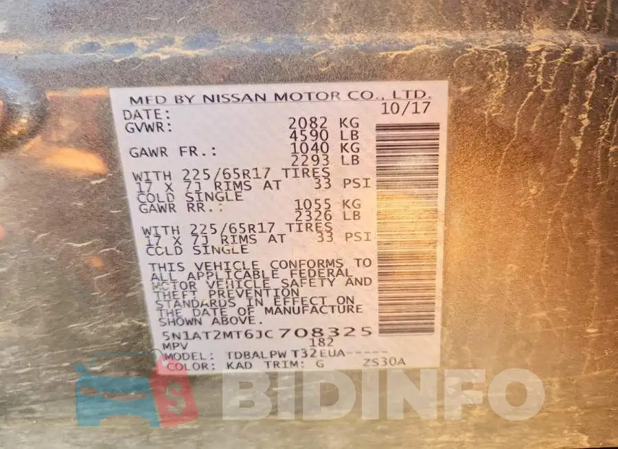 5N1AT2MT6JC708325 Photo# 13