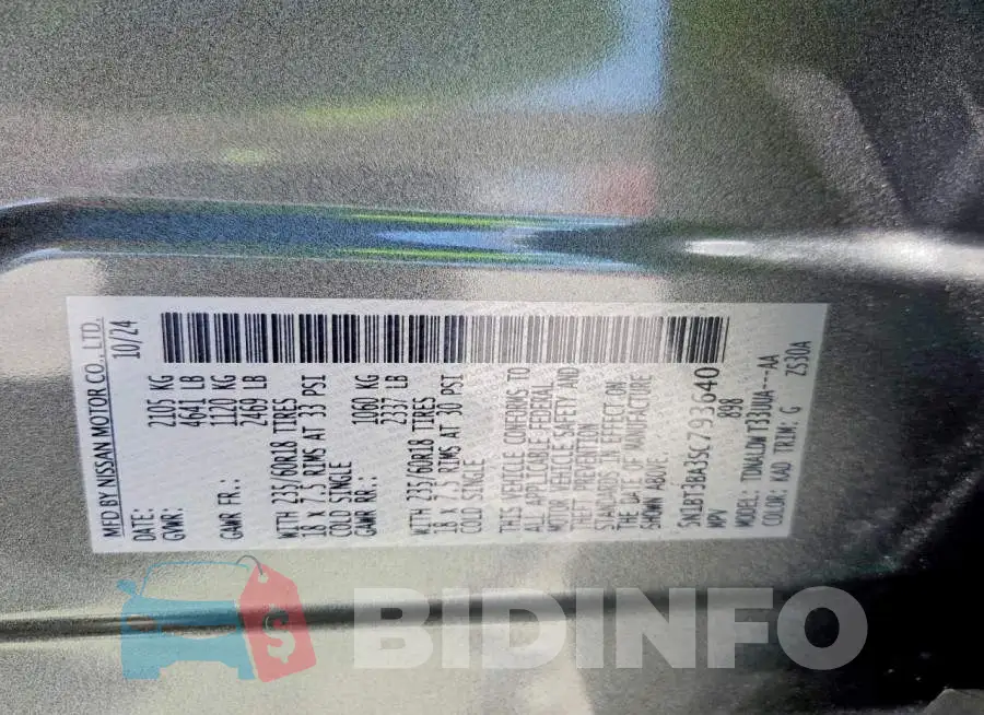 5N1BT3BA3SC793640 Photo# 13