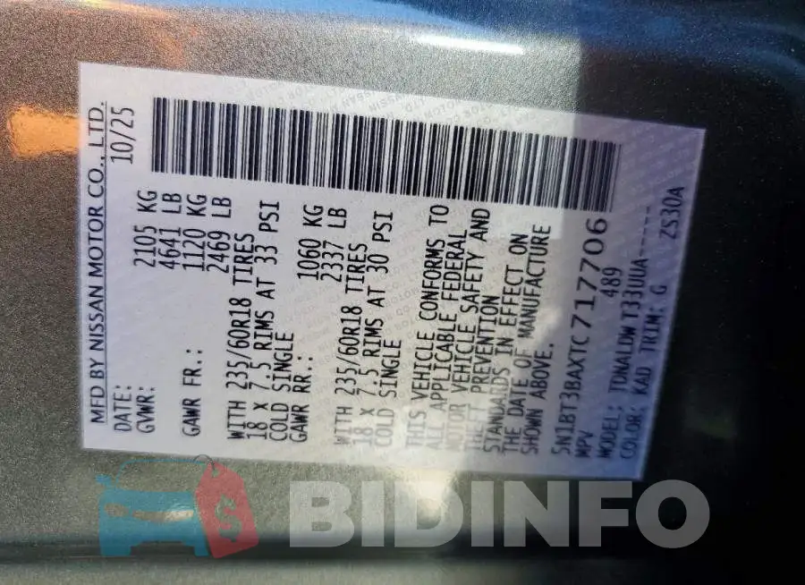5N1BT3BAXTC717706 Photo# 13
