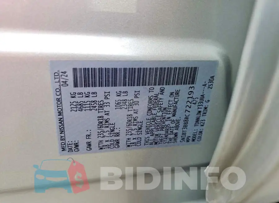 5N1BT3BB8RC722193 Photo# 14