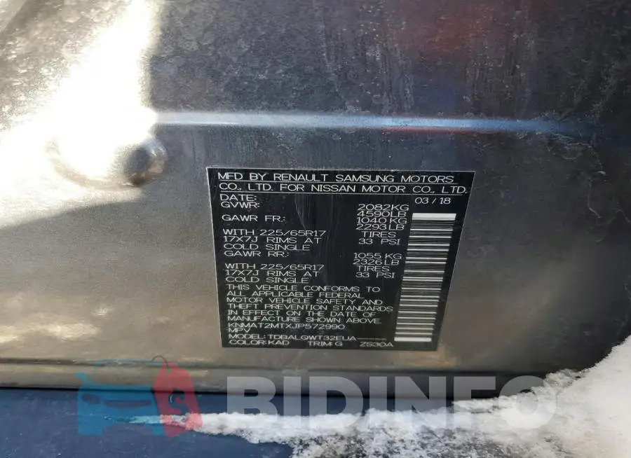 KNMAT2MTXJP572990 Photo# 14