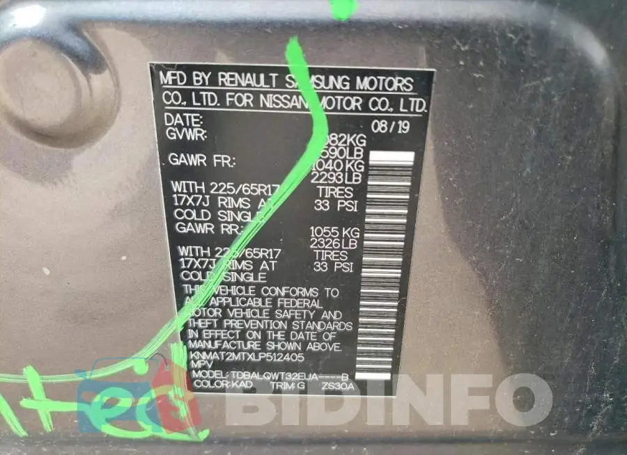 KNMAT2MTXLP512405 Photo# 13