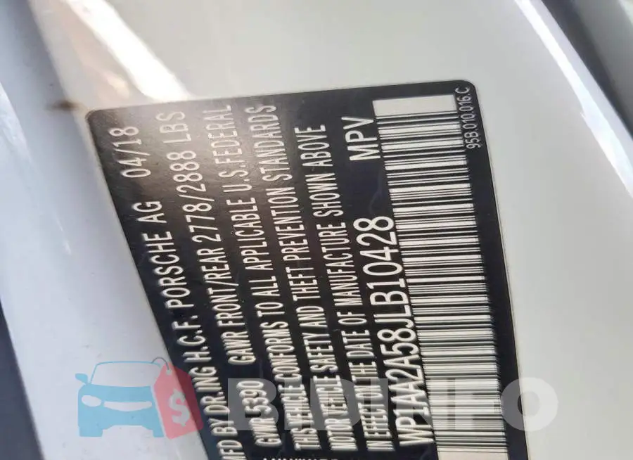 WP1AA2A58JLB10428 Photo# 13