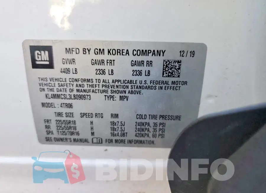 KL4MMCSL3LB090973 Photo# 13