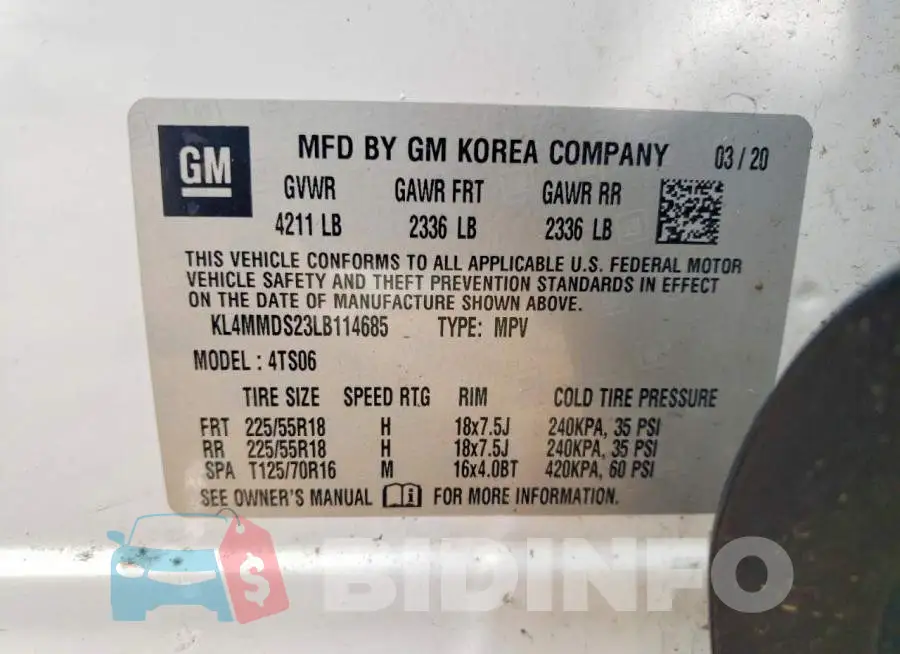 KL4MMDS23LB114685 Photo# 13