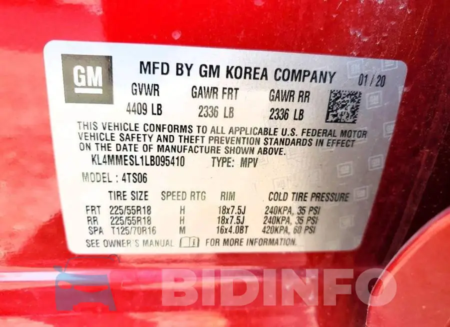 KL4MMESL1LB095410 Photo# 13