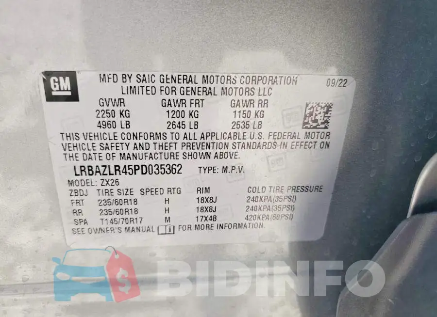 LRBAZLR45PD035362 Photo# 14