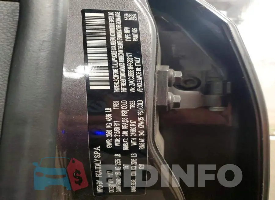 ZACCJBBB1HPG62177 Photo# 13