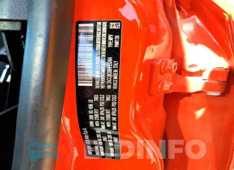 ZACCJBCB8HPE52464 Photo# 12