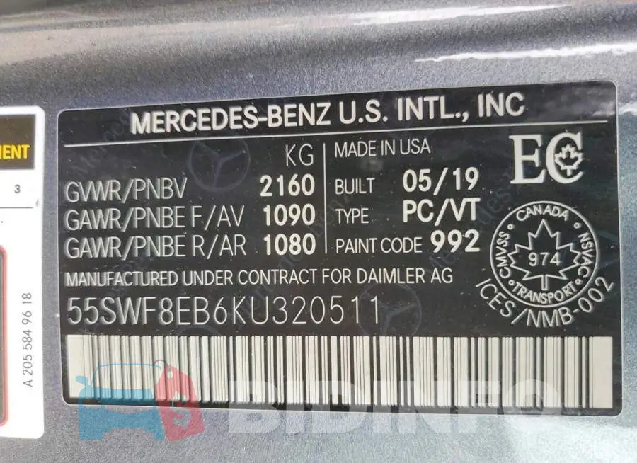 55SWF8EB6KU320511 Photo# 12