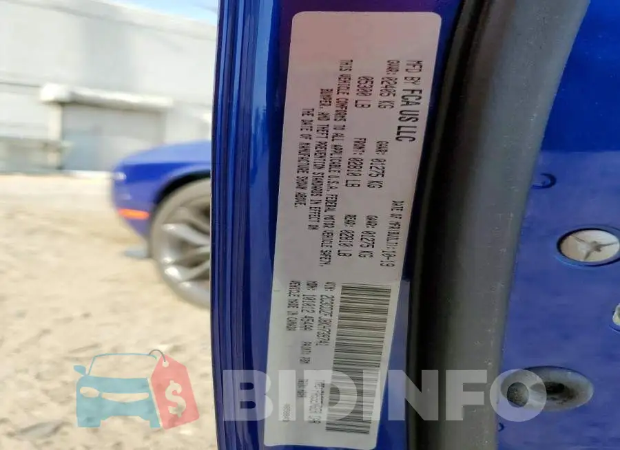 2C3CDZFJ8KH739741 Photo# 12