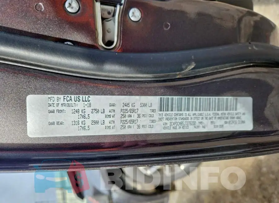 3C4PDCAB5JT276232 Photo# 13