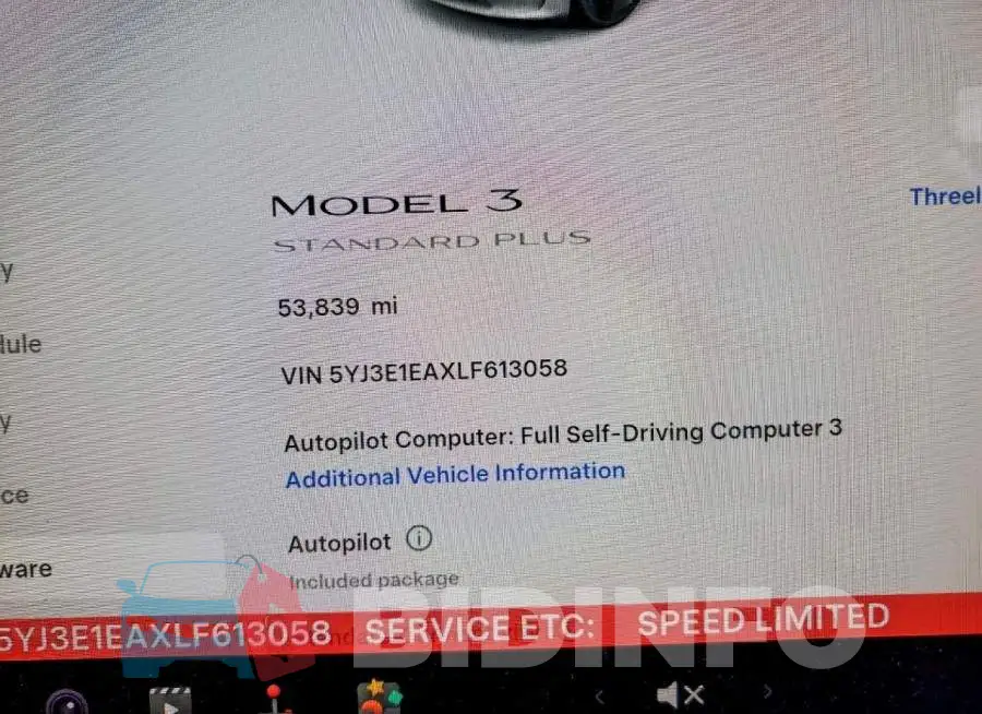 5YJ3E1EAXLF613058 Photo# 9