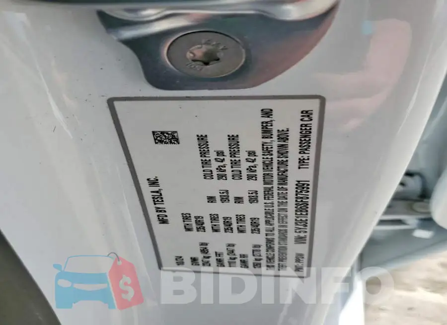 5YJ3E1EB6SF875991 Photo# 12