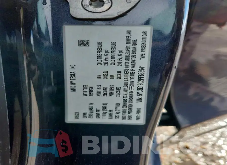 5YJ3E1EC2PF636941 Photo# 13