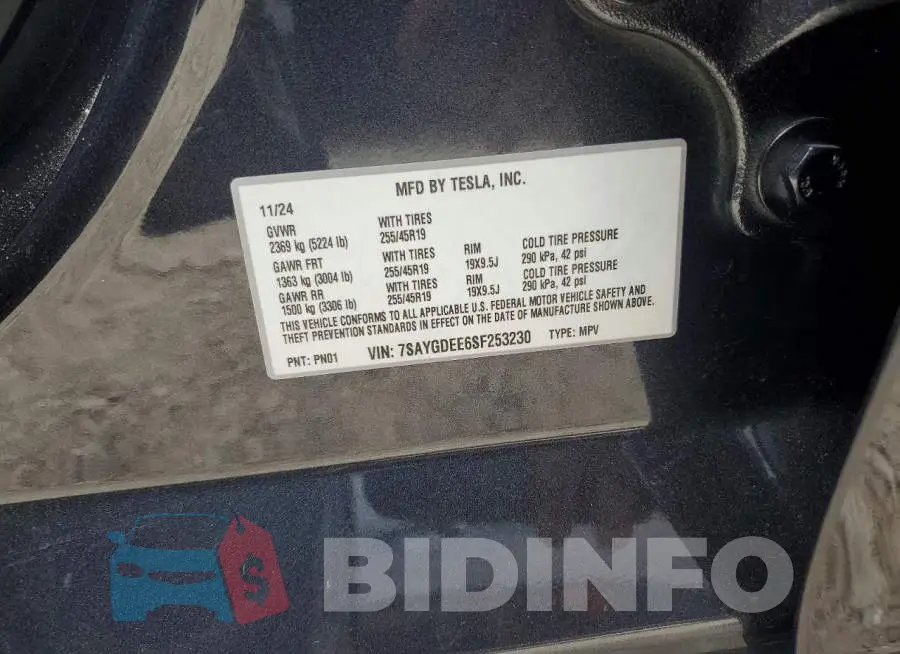 7SAYGDEE6SF253230 Photo# 12