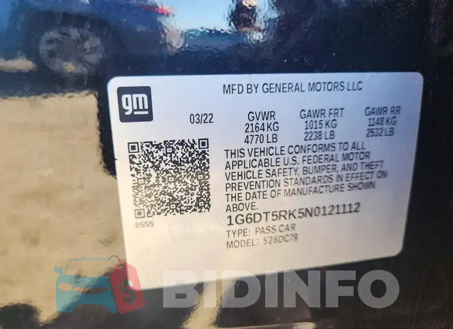 1G6DT5RK5N0121112 Photo# 12