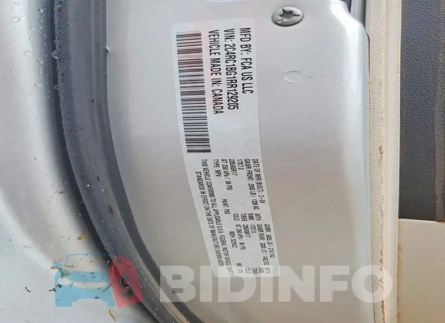 2C4RC1BG1RR129205 Photo# 13