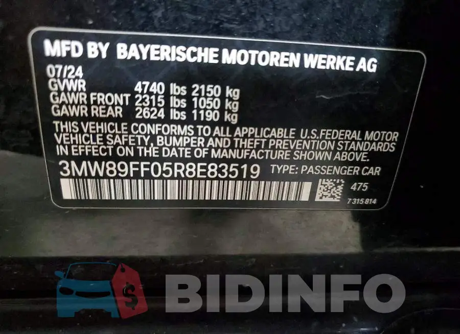 3MW89FF05R8E83519 Photo# 13